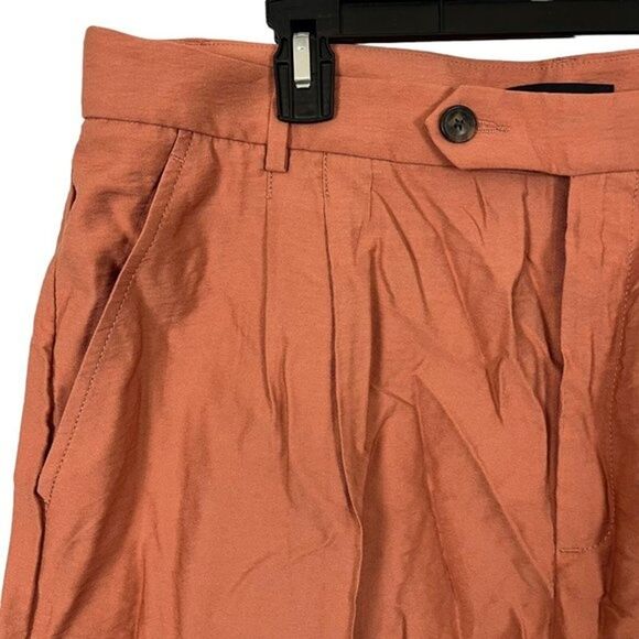 Banana Republic Women's Size 16 Pleated Orange Zip Fly NWT Shorts Blousy Dressy - Picture 2 of 16